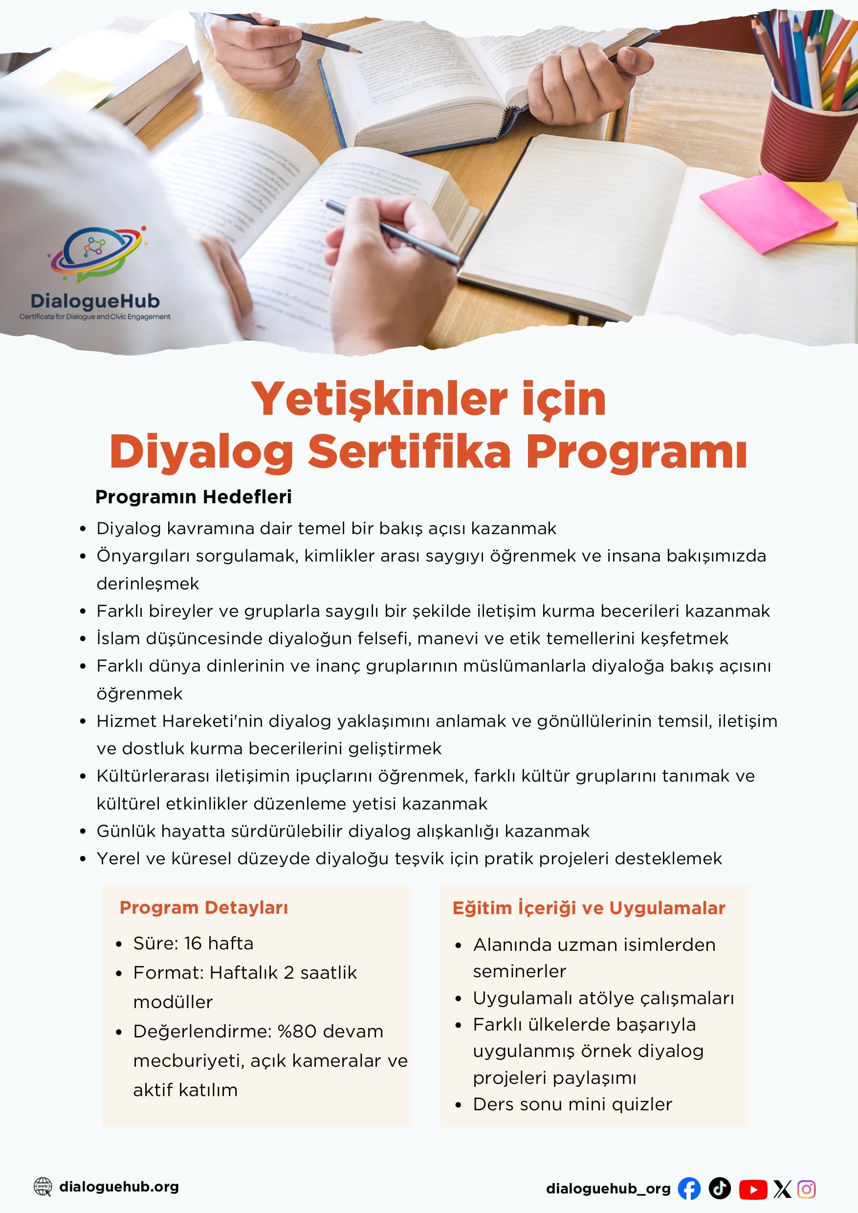 Certificate for Dialogue and Civic Engagement course flyer